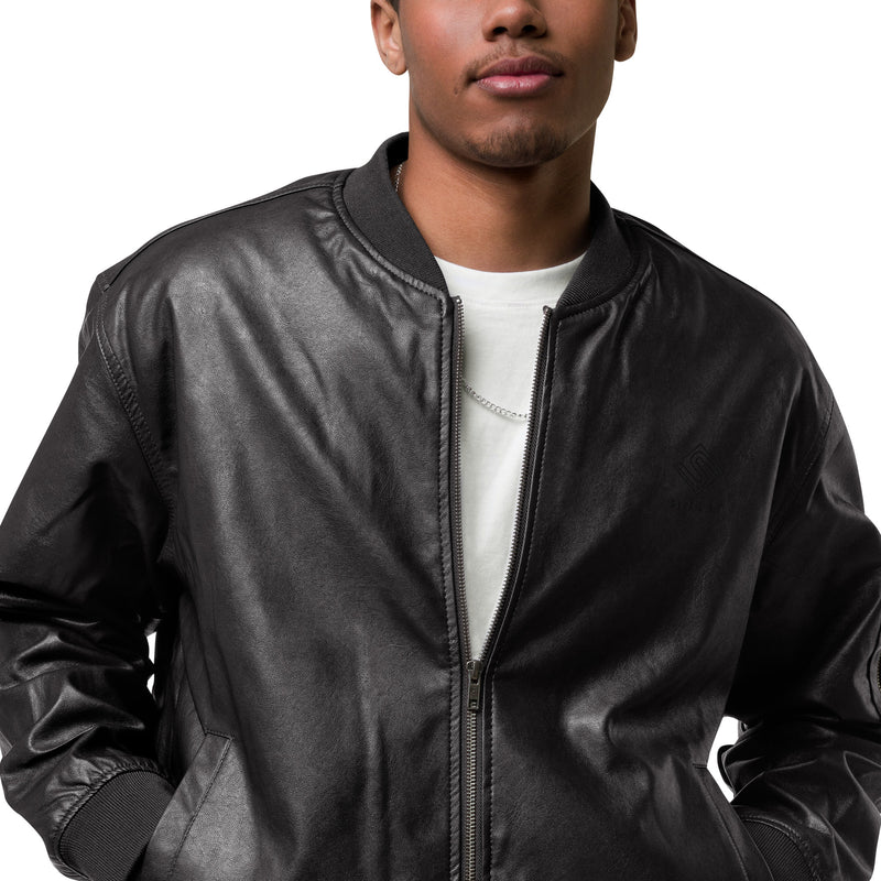 SINEST ESSENTIALS LEATHER-JACKET