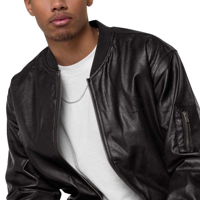 SINEST ESSENTIALS LEATHER-JACKET